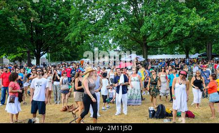 Toronto, Kanada - 22. Juli 2012: Szenen des Brazilfests. Stockfoto