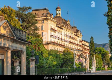 Grand Hotel Des Iles Borromees, Stresa, Lago Maggiore, Piedmont, Italien Stockfoto