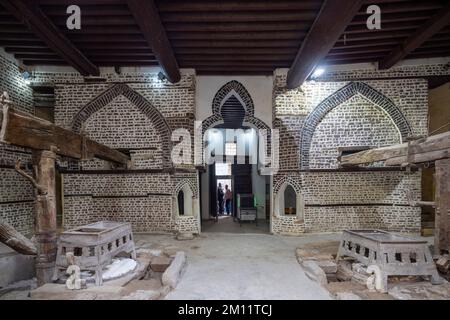 Interieur von Abu Shahin Getreidemühle, Rosetta, Ägypten Stockfoto