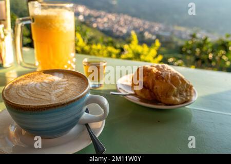 Südamerika, Kolumbien, Departamento de Antioquia, kolumbianische Anden, Jardín, Café Jardín Stockfoto