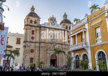 Südamerika, Kolumbien, Departamento de Bolívar, Cartagena de Indias, Ciudad Amurallada, Santuario San Pedro Claver Stockfoto