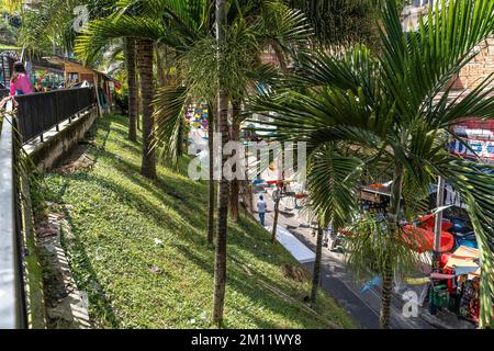 Südamerika, Kolumbien, Departamento de Antioquia, Medellín, San Javier, Comuna 13, Eingang zum trendigen Viertel Comuna 13. Stockfoto