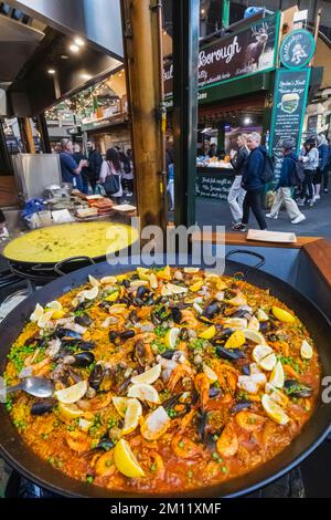 Borough Market, Giant Paella, Southwark, London, England Stockfoto