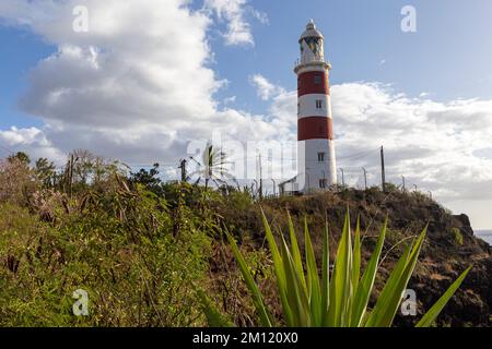 Pointe aux Caves, auch bekannt als Leuchtturm von Albion an der Westküste von Mauritius Island, Afrika Stockfoto