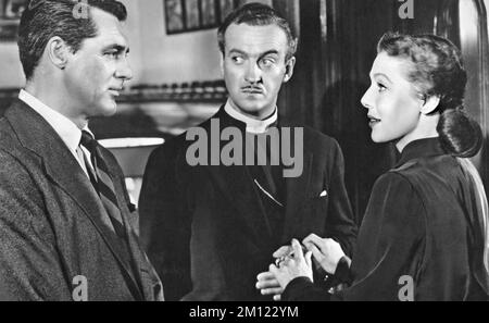 DIE FRAU DES BISCHOFS 1947 RKO Radio Pictures Film mit Cary Grant, David Niven, Loretta Young von links Stockfoto