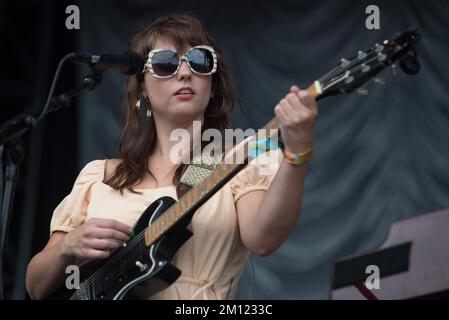 Austin City Limits – Angel Olsen in Konzert Stockfoto