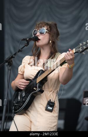 Austin City Limits – Angel Olsen in Konzert Stockfoto