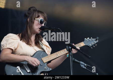 Austin City Limits – Angel Olsen in Konzert Stockfoto