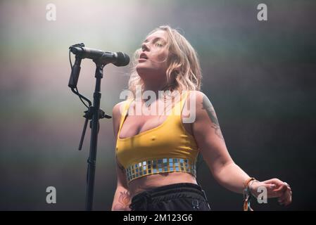 Austin City Limits - Tove Lo in Konzert Stockfoto