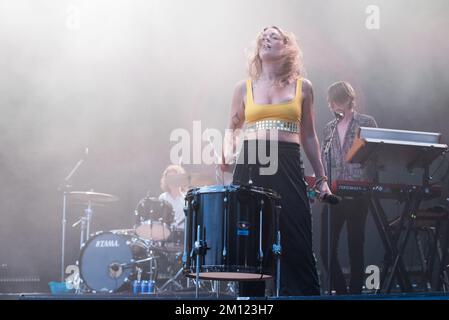 Austin City Limits - Tove Lo in Konzert Stockfoto