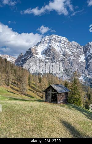 Wengen, hohe Abtei, Provinz Bozen, Südtirol, Italien. Stockfoto