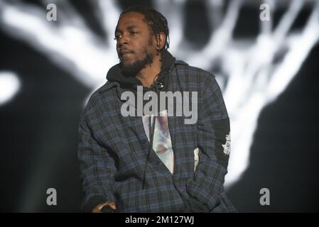 Austin City Limits – Kendrick Lamar in Konzert Stockfoto