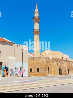 Neratzes-Moschee, Petychakisplatz, Rethymno, Kreta, griechische Inseln, Griechenland Stockfoto