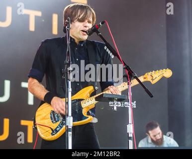 Das Bonnaroo Musik- und Kunstfestival - Death Cab for Cutie im Konzert Stockfoto