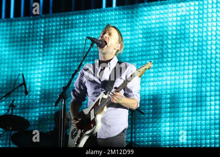 Coachella - Radiohead in Konzert Stockfoto