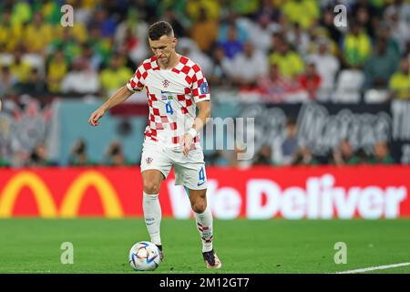 Doha, Katar. 09.. Dezember 2022. Ivan Perisic von Croacia während des FIFA-Weltmeisterschafts-2022-Spiels Katar, Quartalsfinale, zwischen Kroatien und Brasilien, spielte am 9. Dezember 2022 im Education City Stadium in Doha, Katar. (Foto: Heuler Andrey/DiaEsportivo/Pressinphoto/Sipa USA) Guthaben: SIPA USA/Alamy Live News Stockfoto