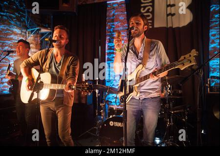 SXSW - Ivan und Alyosha in einem Konzert Stockfoto