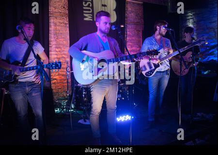 SXSW - Ivan und Alyosha in einem Konzert Stockfoto