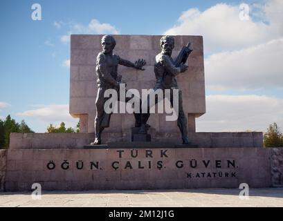 Güvenpark. Trust Monument in Ankara, Türkiye. Stockfoto