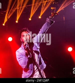 Das Bonnaroo Music and Arts Festival - Miguel in Konzert Stockfoto