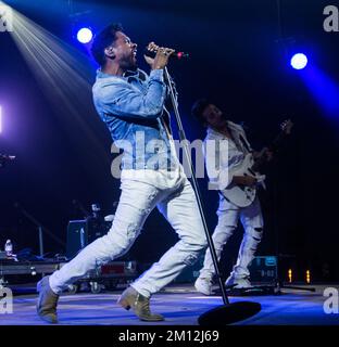 Das Bonnaroo Music and Arts Festival - Miguel in Konzert Stockfoto