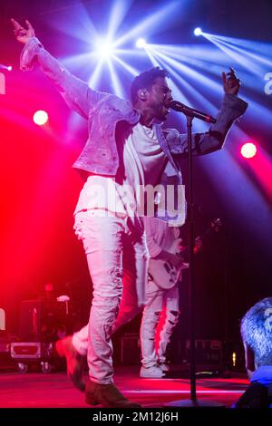 Das Bonnaroo Music and Arts Festival - Miguel in Konzert Stockfoto