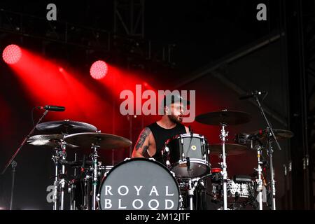 Boston ruft Royal Blood im Konzert Stockfoto