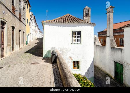 Weiß getünchte Architektur der Bergregion Monchique, Algarve, Portugal, Europa Stockfoto