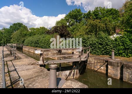 Lock 100 in der zum UNESCO-Weltkulturerbe gehörenden Stadt Bamberg, Oberfrankreich, Franken, Bayern, Deutschland Stockfoto