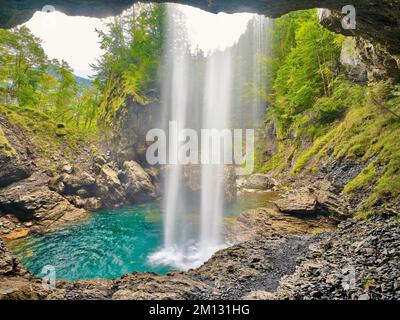 Berglistüber-Wasserfall, Linthal, Kanton Glarus, Schweiz, Europa Stockfoto