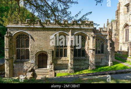 St. WINIFREDE's Brunnen, Holywell, Nordwales. Bild wurde im Mai 2022 aufgenommen. Stockfoto