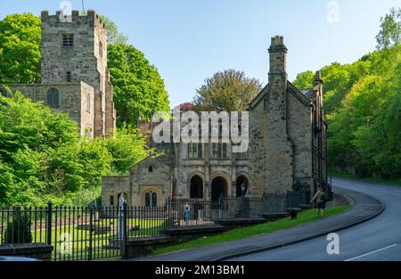 St. WINIFREDE's Brunnen, Holywell, Nordwales. Bild wurde im Mai 2022 aufgenommen. Stockfoto