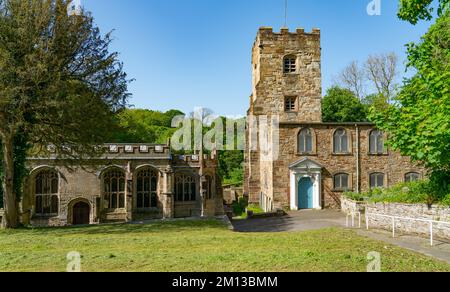 St. WINIFREDE's Brunnen, Holywell, Nordwales. Bild wurde im Mai 2022 aufgenommen. Stockfoto