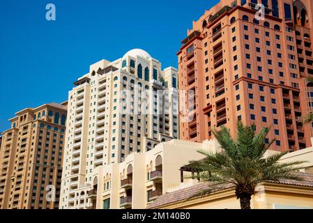 Apartments in The Pearl - Katar Stockfoto