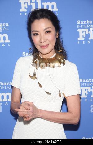 Santa Barbara, Kalifornien 9.. Dezember 2022. Michelle Yeoh beim Santa Barbara International Film Festival 15. Annual Kirk Douglas Award for Excellence in Film zu Ehren von Michelle Yeoh im Ritz-Carlton Bacara, Santa Barbara, Kalifornien. 9. Dezember 2022. Kredit: Faye Sadou/Media Punch/Alamy Live News Stockfoto