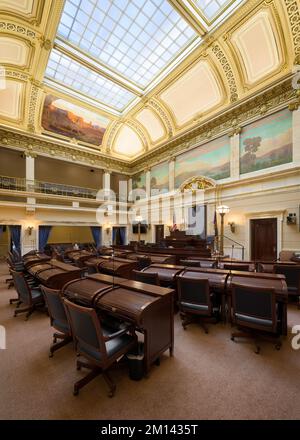 Senatskammer im Kapitol von Utah an der State Street in Salt Lake City, Utah Stockfoto