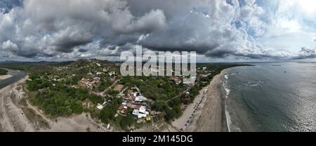 Tamarindo in Guanacaste, Costa Rica aus der Vogelperspektive Stockfoto