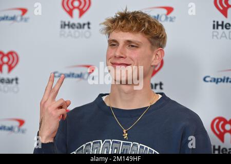 Charlieonnafriday besucht am 09. Dezember 2022 in New York City den iHeartRadio Jingle Ball 2022 des Z100 im Madison Square Garden. Stockfoto