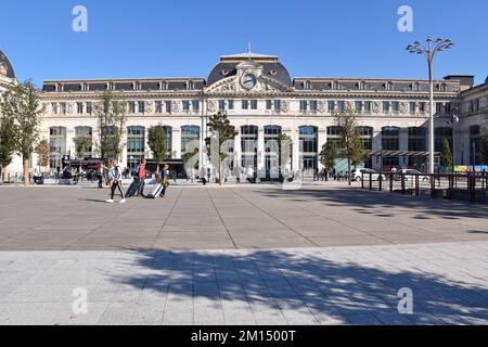 Bahnhof Toulouse Matabiau, Frankreich, SNCF, erbaut 1903-05 in einem Stil, der Barock, Klassik und Belle Epoque, Architekt Marius Toudoire, kombiniert Stockfoto
