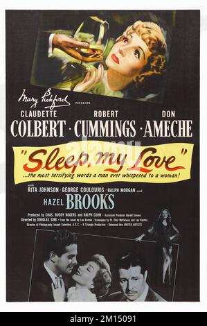 CLAUDETTE COLBERT in SLEEP MY LOVE (1948), Regie DOUGLAS SIRK. Kredit: UNITED ARTISTS / Album Stockfoto