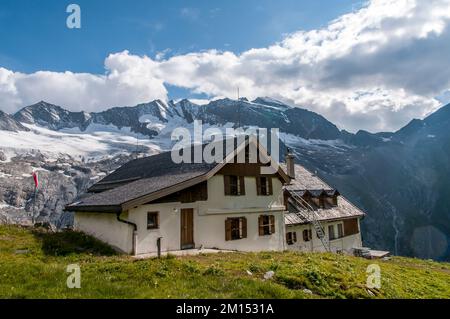 Das Bild zeigt sich in der Berliner Alpenvereinigung DAV Sektion Furtschagl Haus, in den Zillertalalpen des österreichischen Tirols. Stockfoto