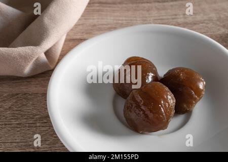 Typisch französischer Marronenglanz Stockfoto