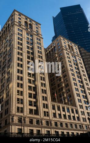 Das Pershing Square Building ist ein 25-stöckiges Bürogebäude gegenüber vom Grand Central Teminal, NYC, USA 2022 Stockfoto