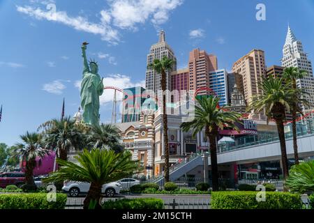 New York New York Hotel, Casino in Las Vegas, Nevada - August 20 2022 Stockfoto