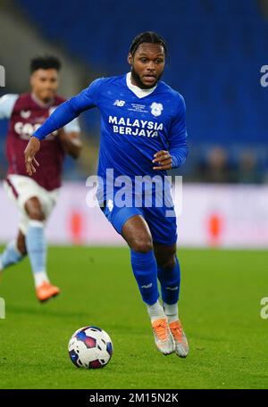 Mahlon Romeo von Cardiff City während des Peter Whittingham Memorial Match im Cardiff City Stadium. Bilddatum: Mittwoch, 30. November 2022. Stockfoto