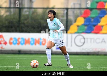 PALMA CAMPANIA, ITALIEN - DEZEMBER 10: Mana Mihashi von Internazionale während der Frauenserie Ein Spiel zwischen Pomigliano CF Women und FC Internazionale Women im Stadio Comunale am 10. Dezember 2022 in Palma Campania Italien. Foto: Nicola Ianuale Credit: Nicola Ianuale/Alamy Live News Stockfoto