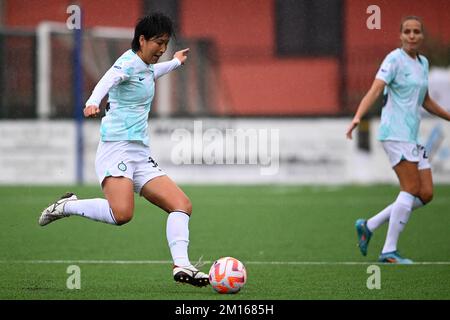 PALMA CAMPANIA, ITALIEN - DEZEMBER 10: Mana Mihashi von Internazionale während der Frauenserie Ein Spiel zwischen Pomigliano CF Women und FC Internazionale Women im Stadio Comunale am 10. Dezember 2022 in Palma Campania Italien. Foto: Nicola Ianuale Credit: Nicola Ianuale/Alamy Live News Stockfoto