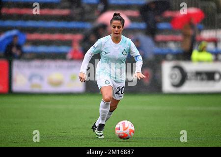 PALMA CAMPANIA, ITALIEN - DEZEMBER 10: Flaminia Simonetti von Internazionale während der Frauenserie A Match zwischen Pomigliano CF Women und FC Internazionale Women im Stadio Comunale am 10. Dezember 2022 in Palma Campania Italien. Foto: Nicola Ianuale Credit: Nicola Ianuale/Alamy Live News Stockfoto