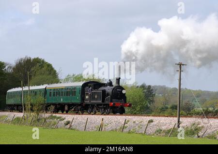 '30053' und Zug in der Nähe von Northiam. Stockfoto