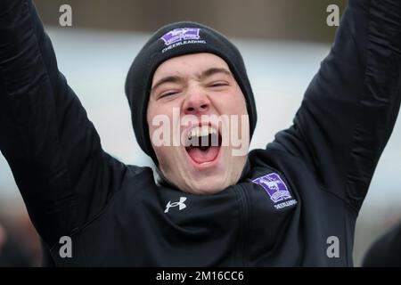 Okt. 31 2022, London, Ontario, Kanada. Laval Rouge oder besiege die Western Mustangs 27-20, um den Mitchell Bowl zu gewinnen. Westliche Cheerleaderin. Luke Durda/Alam Stockfoto